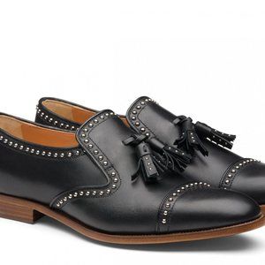 Church’s Carolyn met. 2 Calf Leather Loafer Stud Black Stud Black